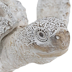 Статуэтка черепаха с ажурным панцирем и детализированной текстурой в белом цвете Marine Accessories варинант исполнения - 5 | Loft Concept в Твери