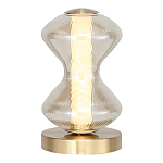 Настольная лампа светодиодная с волнообразным стеклянным плафоном Amphora of Light варинант исполнения - 1 | Loft Concept в Твери