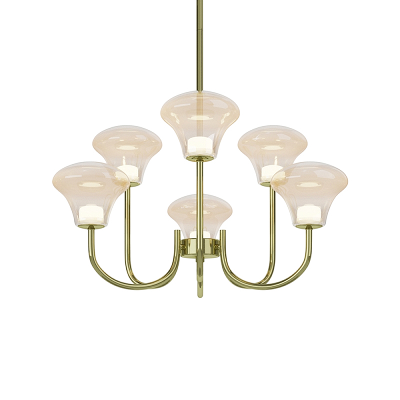 Люстра подвесная Dynasty 3000К Латунь в Твери | Loft Concept 