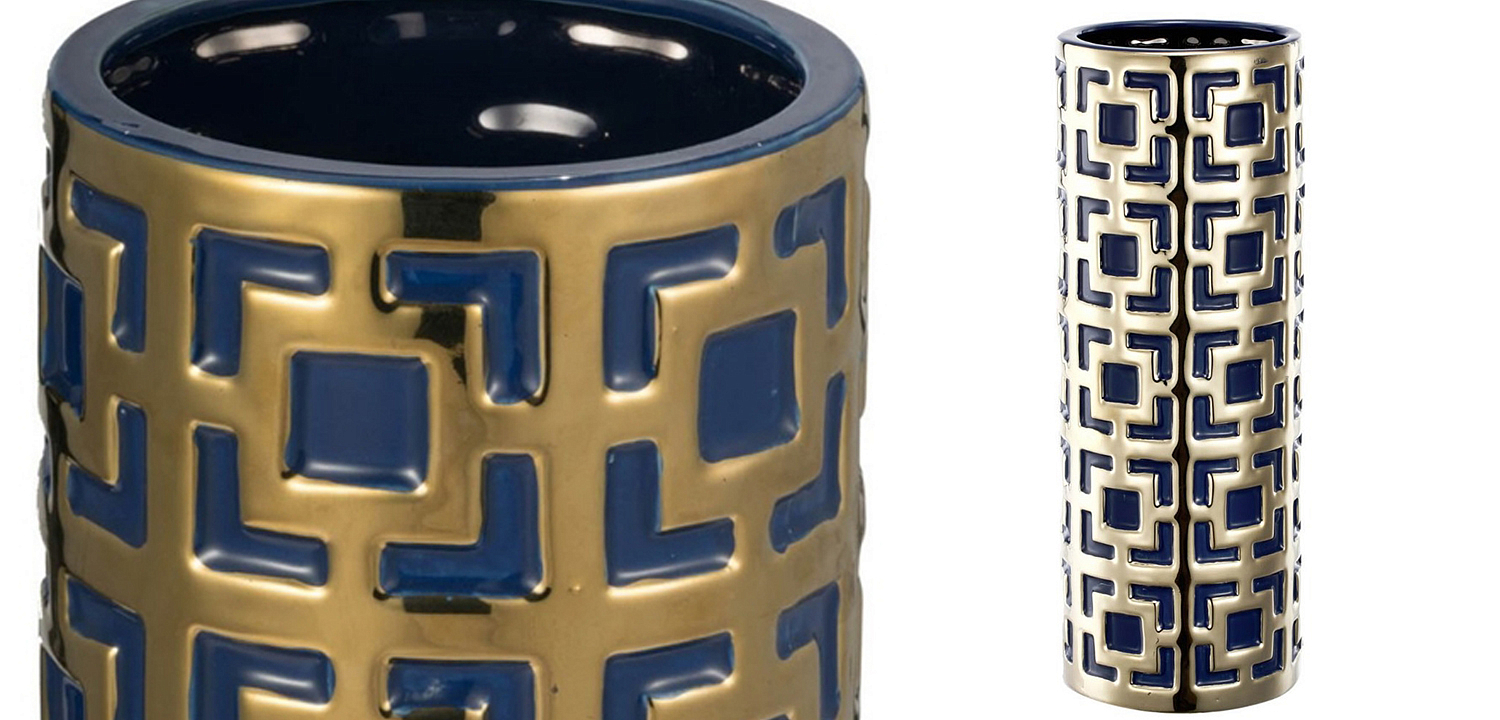 Ваза с геометрическим узором Marion Vase Ваза с геометрическим узором Marion Vase - Loft-Concept в Твери