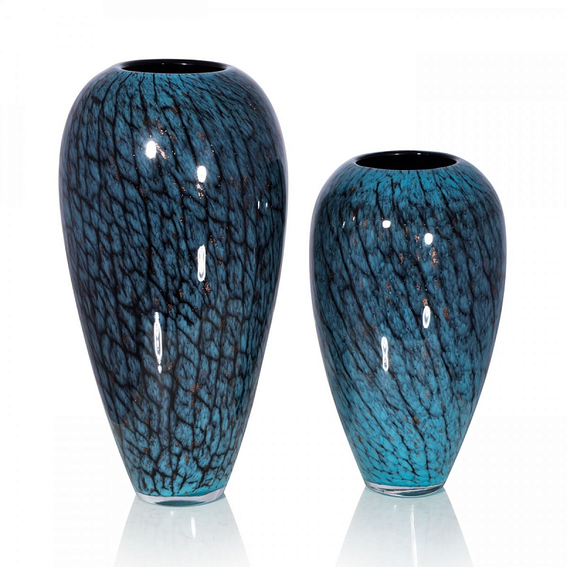 Стеклянная ваза Chrysalis Бирюзовый в Твери | Loft Concept 