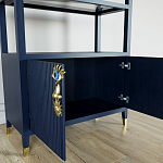 Стеллаж со стеклянными полками Elsa Dreams Blue варинант исполнения - 5 | Loft Concept в Твери