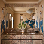 Обои ручная роспись Sarus Cranes Colourway SC-208 on Raw Silk dyed silk варинант исполнения - 3 | Loft Concept в Твери