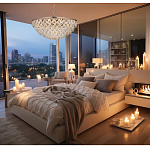 Люстра с каскадом из подвесных прозрачных элементов Attractiveness варинант исполнения - 3 | Loft Concept в Твери