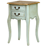 Прикроватная тумба из массива березы светло-бирюзовая Montmartre Provence Bedside Table варинант исполнения - 1 | Loft Concept в Твери