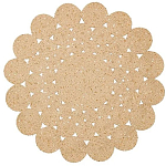 Ковер круглый с джутовой основой Round tourniquet варинант исполнения - 1 | Loft Concept в Твери