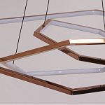 Люстра с 3-мя подвесами в виде шестиугольников Hexagon Horizontal варинант исполнения - 4 | Loft Concept в Твери