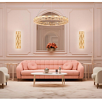 Люстра кольцевая с текстурной огранкой Reflection of Reality варинант исполнения - 3 | Loft Concept в Твери