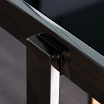 Консоль в современном стиле с черной стекляной столешницей Console with Black Glass варинант исполнения - 3 | Loft Concept в Твери