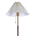 Торшер с плиссированным белым абажуром Pleated White Floor Lamp варинант исполнения - 2 | Loft Concept в Твери