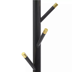 Напольная вешалка чёрная с золотистыми элементами Branches Hangers варинант исполнения - 1 | Loft Concept в Твери