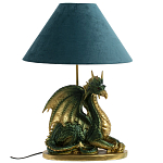 Настольная лампа с абажуром Дракон Green Dragon Синий абажур варинант исполнения - 3 | Loft Concept в Твери