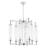 Люстра с 8-ю прозрачными цилиндрическими плафонами Jeanette варинант исполнения - 2 | Loft Concept в Твери