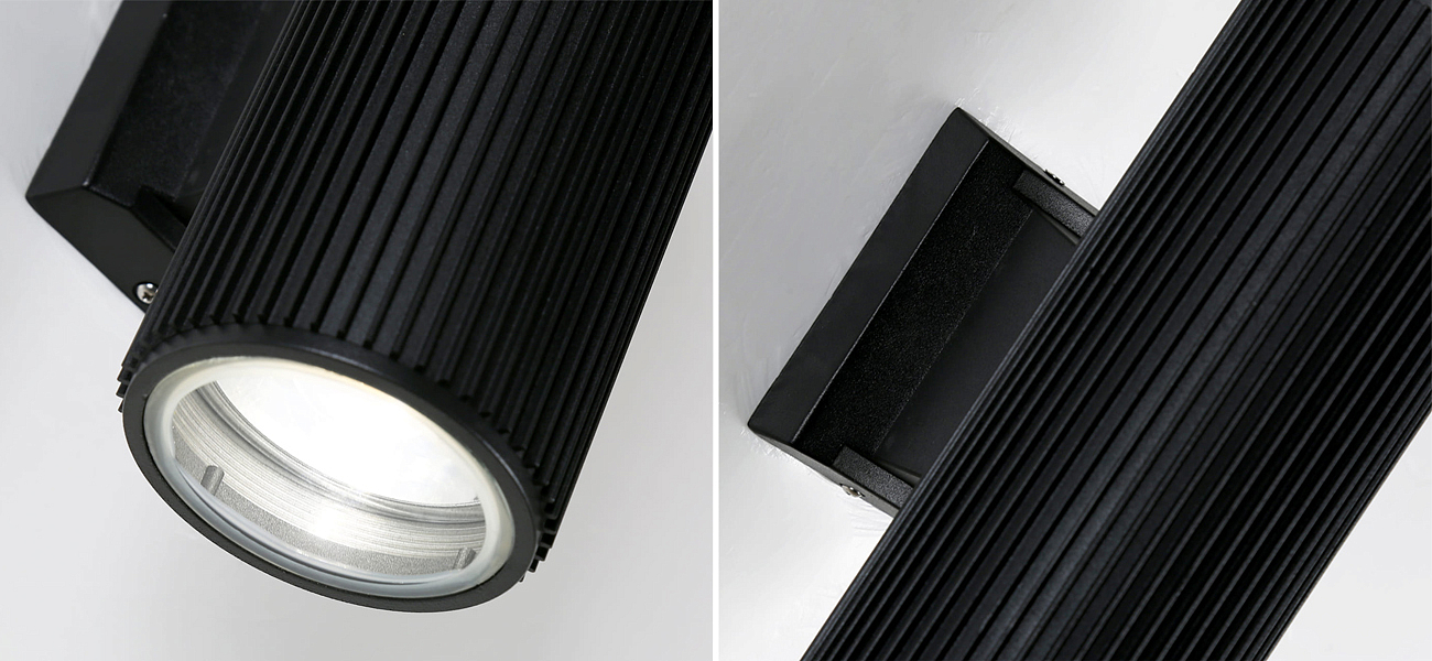 Черный уличный светильник RIBBING 26 см Черный уличный светильник RIBBING 26 см - Loft-Concept в Твери
