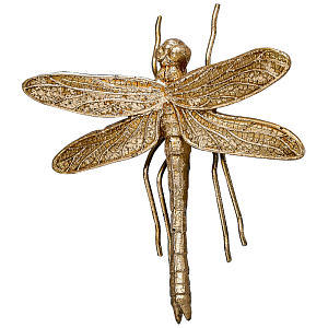Аксессуар на стену Малая золотая стрекоза 19 см