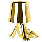 Настольная лампа фигурная золотого цвета с гладким абажуром Высота 17 см Sophia варинант исполнения - 6 | Loft Concept в Твери