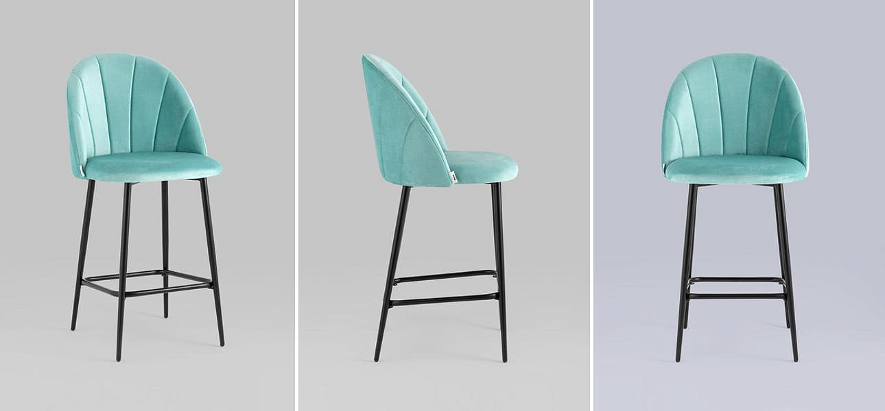 Барный Стул Balsari S Chair Цвет Тиффани Барный Стул Balsari S Chair Цвет Тиффани - Loft-Concept в Твери