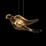 Подвесной светильник с прозрачной стеклянной птичкой Serip Voa варинант исполнения - 7 | Loft Concept в Твери