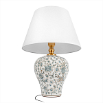 Настольная лампа с цветочной росписью Lamp Flower Painting варинант исполнения - 3 | Loft Concept в Твери