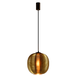 Подвесной светильник со стеклянным рельефным плафоном золото Perforated Glass 25 варинант исполнения - 2 | Loft Concept в Твери