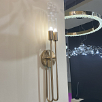 Бра с вытянутым рифленым стеклянным плафоном цилиндрической формы Trumpet tube варинант исполнения - 8 | Loft Concept в Твери