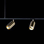 Люстра линейная с 5-ю цилиндрическими плафонами цвета латунь TRIBES CHANDELIER варинант исполнения - 5 | Loft Concept в Твери