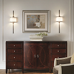 Бра вертикальное с белым полукруглым плафоном и длинным стержнем L Kichler варинант исполнения - 2 | Loft Concept в Твери