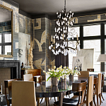 Обои ручная роспись в стиле Арт-деко Symphony Original colourway on Arkose silk dupion варинант исполнения - 2 | Loft Concept в Твери