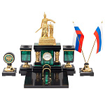 Настольный письменный набор из малахита и долерита Leader Organizer варинант исполнения - 1 | Loft Concept в Твери