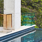 Стол журнальный в форме кубов Acrylic Furniture Lumina Mint Breeze варинант исполнения - 7 | Loft Concept в Твери