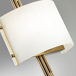 Бра с изогнутым плафоном на бронзовом основании с вертикальным декором из металлических трубок Sohne варинант исполнения - 8 | Loft Concept в Твери