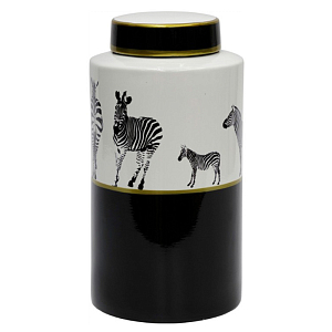 Ваза Zebra Vase white and black 32