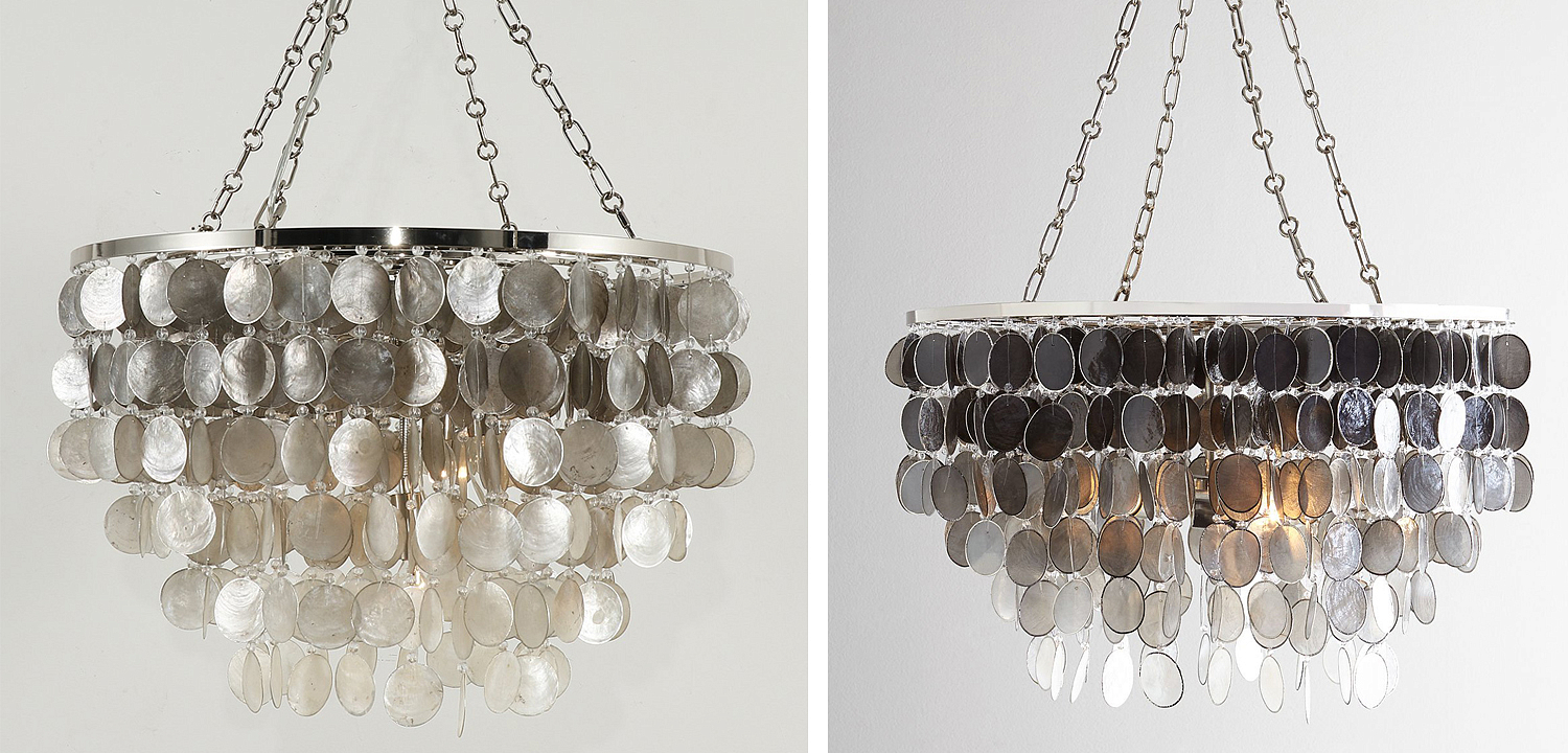 Люстра из ракушек SHELL Chandelier grey 61 Люстра из ракушек SHELL Chandelier grey 61 - Loft-Concept в Твери