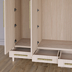 Большой Шкаф Primo Светлый дуб с 3 дверьми и 3 выдвижными ящиками варинант исполнения - 4 | Loft Concept в Твери