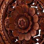 Панно из дерева круглое Flower Panel With Trees варинант исполнения - 2 | Loft Concept в Твери
