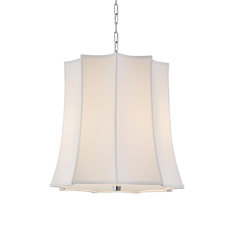 Люстра Peter Crown Hanging Shade Белый Золотой Серебряный Люстра Peter Crown Hanging Shade Белый Золотой Серебряный в Твери | Loft Concept