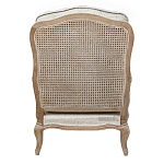 Кресло со спинкой из ротанга Ellie Rattan Armchair beige print flax варинант исполнения - 2 | Loft Concept в Твери