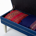 Мягкая банкетка с зоной для хранения Casket Blue варинант исполнения - 4 | Loft Concept в Твери