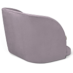 Барный стул со спинкой на 4-х деревянных ножках Сиреневый Велюр Ava Charm варинант исполнения - 3 | Loft Concept в Твери