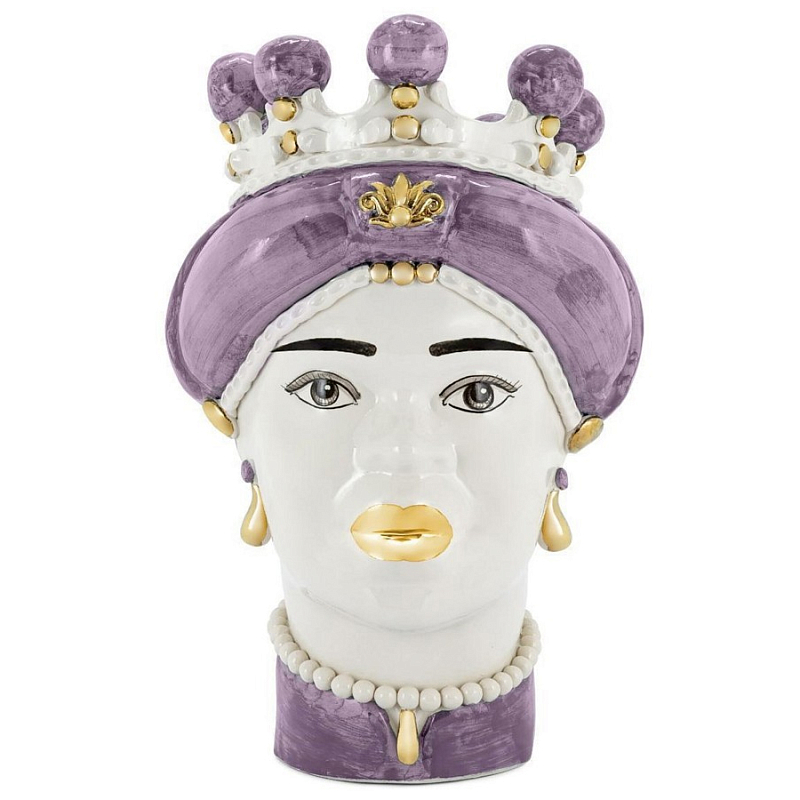 Ваза Vase Moro Lady Medium New Violet Белый Фиолетовый Ваза Vase Moro Lady Medium New Violet Белый Фиолетовый в Твери | Loft Concept