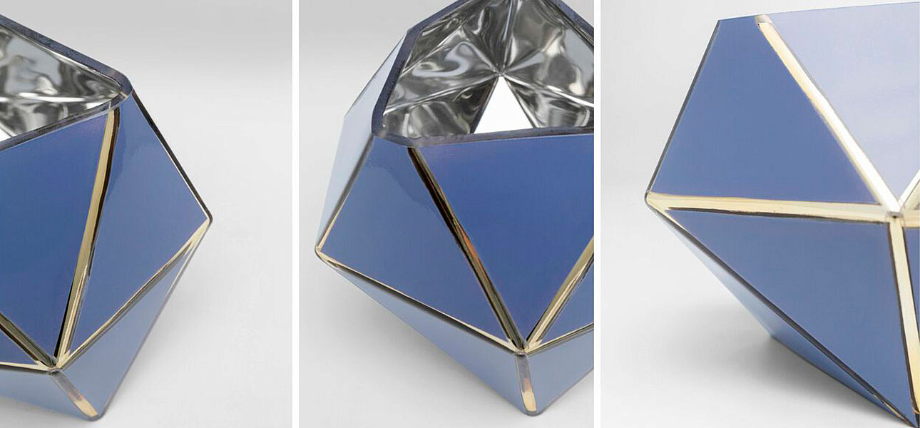 Ваза голубая Geometric projection Ваза голубая Geometric projection - Loft-Concept в Твери