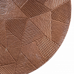 Кофейный столик с рельефной столешницей из металла Aplika Bronze варинант исполнения - 2 | Loft Concept в Твери