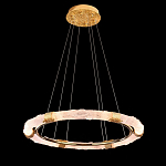 Люстра в форме кольца с золотым декором Warm Heavenly Light варинант исполнения - 5 | Loft Concept в Твери