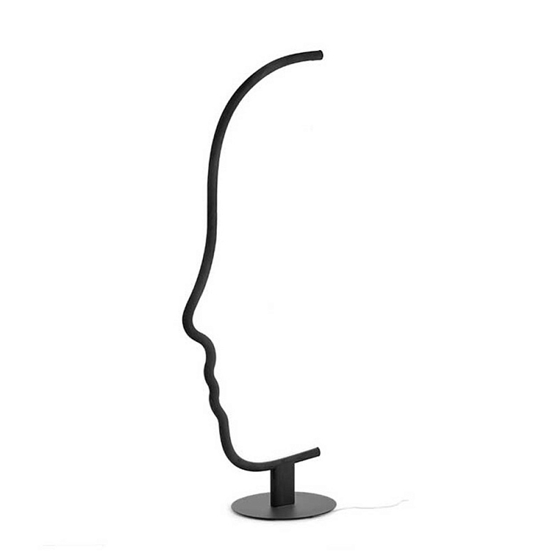 Напольный светильник Профиль Лица Face Contour Черный в Твери | Loft Concept 