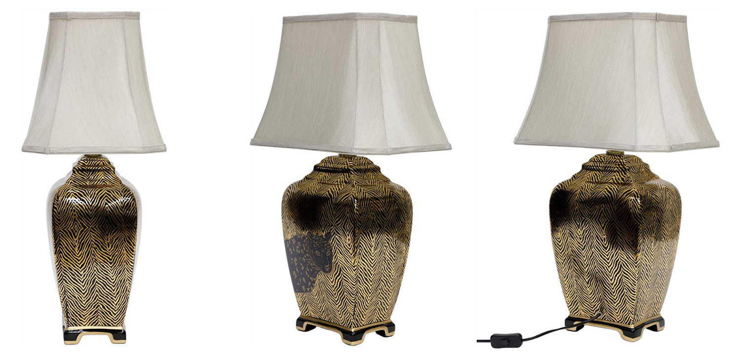 Настольная лампа Leopard Table lamp black and gold Настольная лампа Leopard Table lamp black and gold - Loft-Concept в Твери