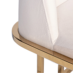 Стул обеденный велюровый кремовый с золотым каркасом Nobility варинант исполнения - 1 | Loft Concept в Твери