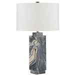 Настольная лампа с корпусом из серого мрамора Breathtaking View варинант исполнения - 4 | Loft Concept в Твери