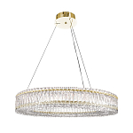 Люстра подвесная круглая из прозрачного хрусталя с золотым корпусом Selfsufficient варинант исполнения - 7 | Loft Concept в Твери