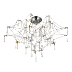 Потолочный светильник с тонким металлическим каркасом цвета хром Quasar варинант исполнения - 2 | Loft Concept в Твери