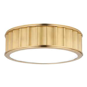 Потолочный светильник с гофрированным абажуром цвета латунь Millennium